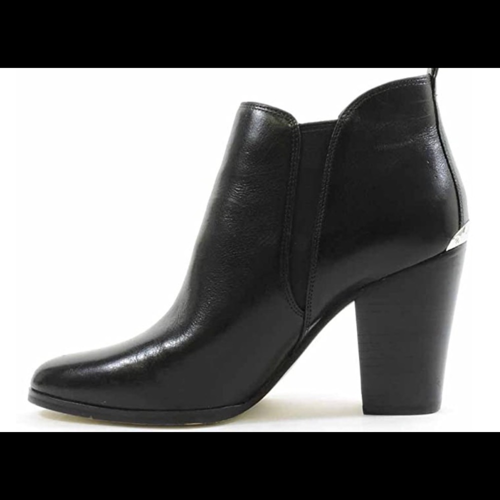 Michael Kors Brandy Leather Black Booties